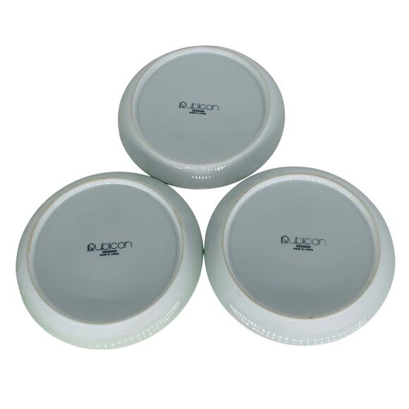 Demitasse Saucers Only Rubicon Designs Lot of 3 Green White Made In Japan - Picture 6 of 10